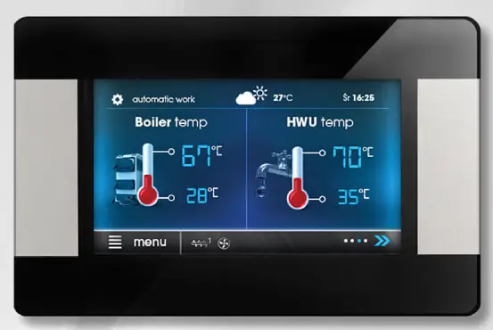 pelletheater touchscreen display
