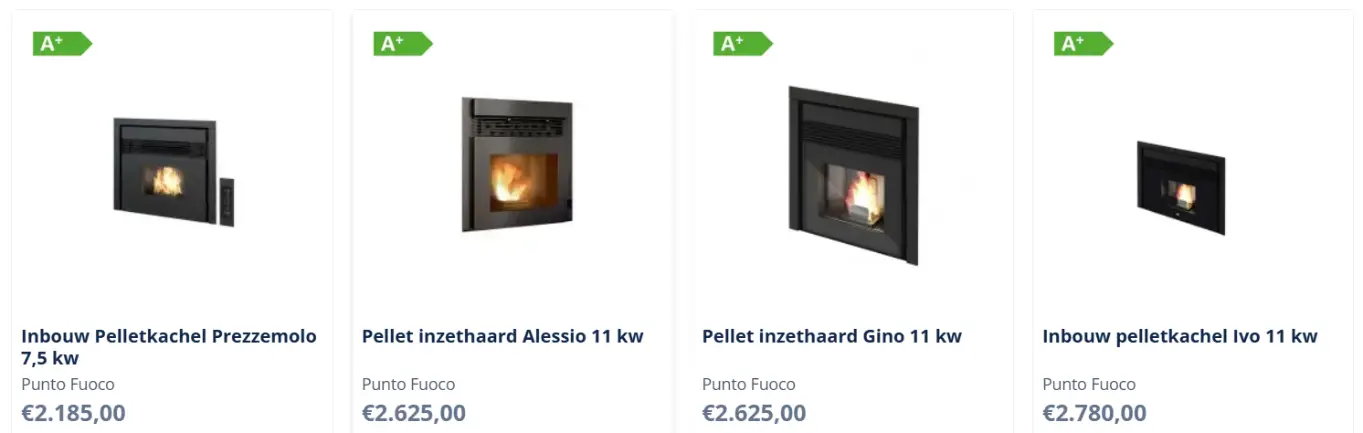 inbouw pelletkachels veldhoven