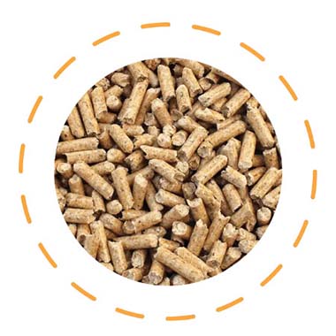 pellet luchtverwarming energie besparen