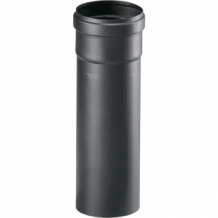 100mm afvoerbuis pelletkachel zwart 25cm
